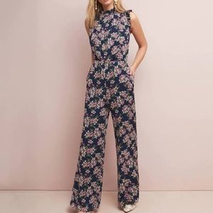 Anthropologie Floral Jumpsuit
